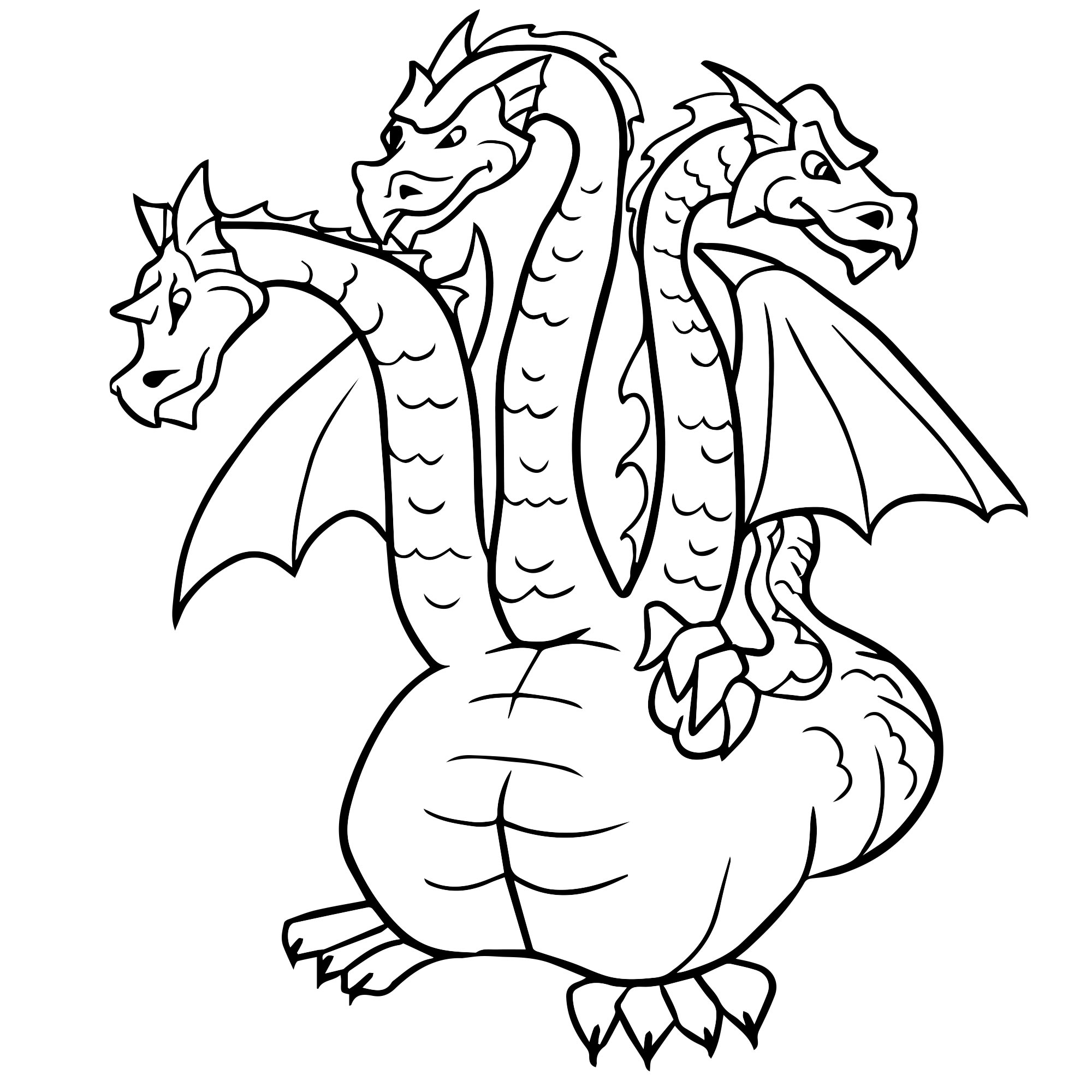 Злой дракон мультяшный раскраски для детей
